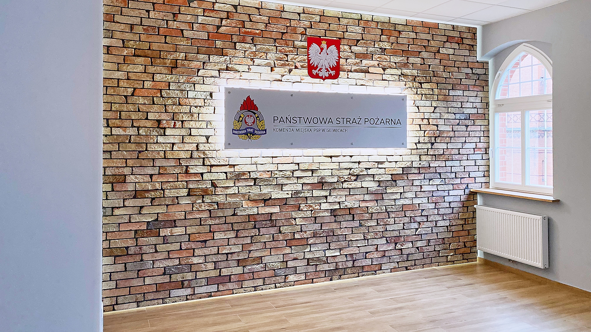 Gotowa sala główna w straży pożarnej w Gliwicach | AS Buduje